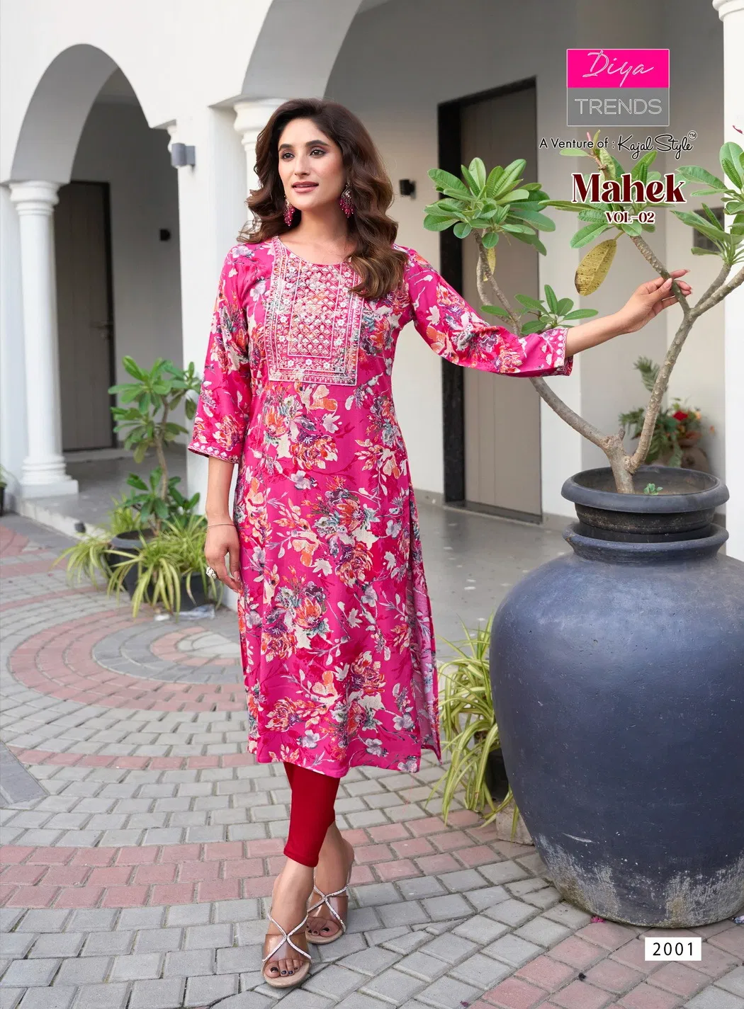 Mahek Vol 2 By Diya Trends Rayon Printed Kurti Wholesale Market In Surat
